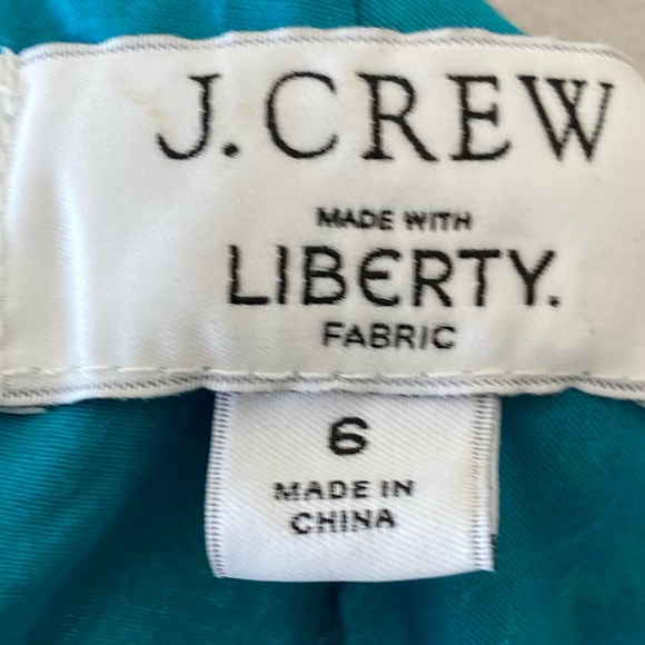 J CREW LIBERTY Fabric CUTOUT ORGANIC COTTON GIORGIA DUKE PRINT Midi DRESS Size 6 - Picture 12 of 15